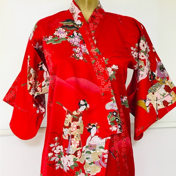 Japanese Print KIMONO - Wearable Art! - Picture 8 of 16